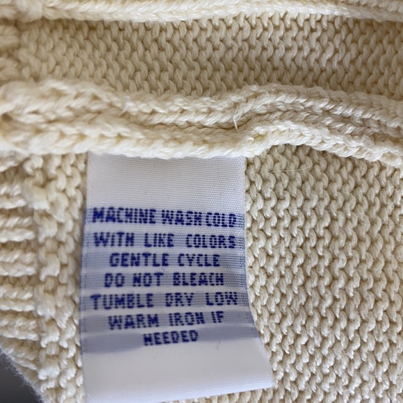 Vintage Cable Knit Alan Flusser Cardigan Sweater - Picture 8 of 8